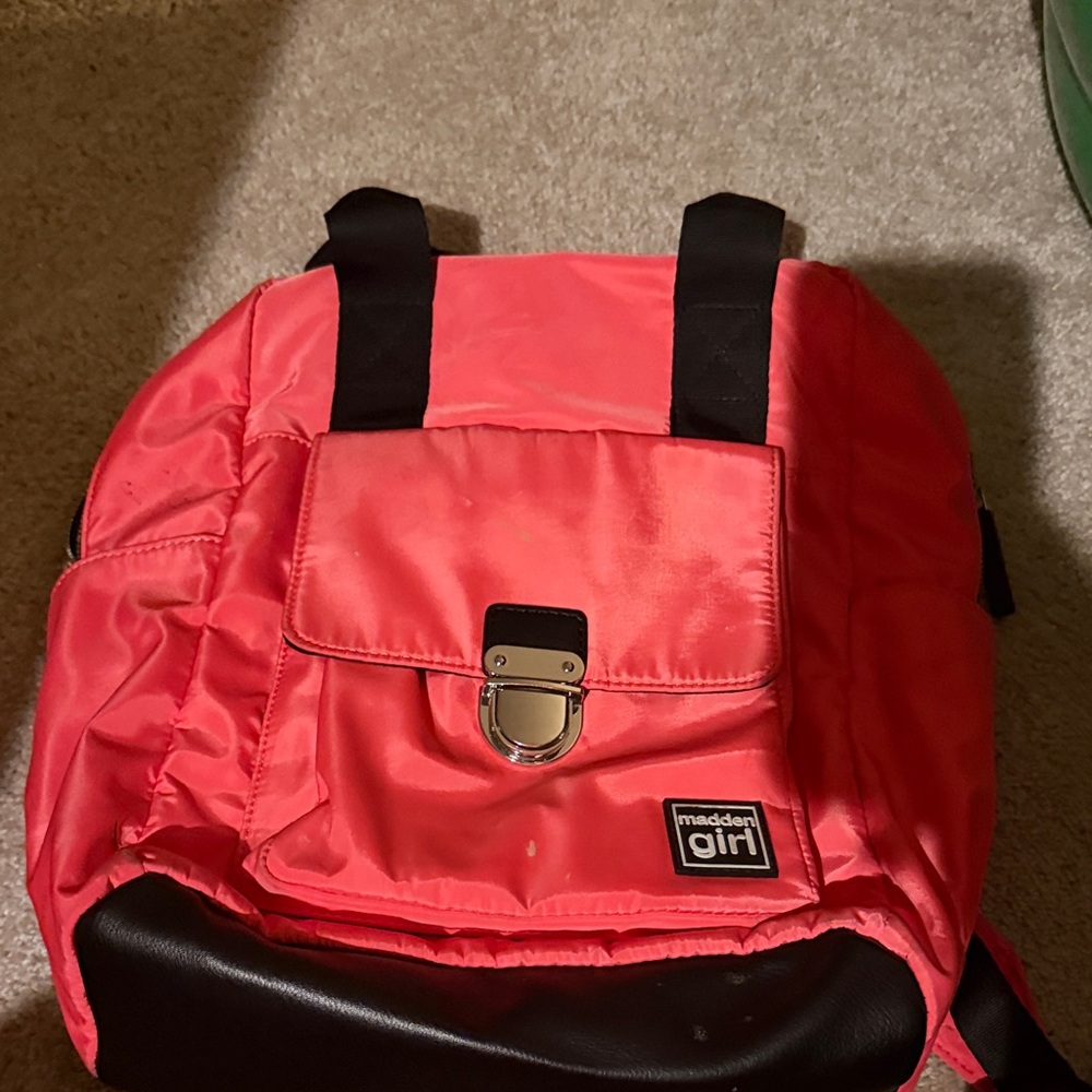 VINTAGE Madden Girl Pink  Scarlet Backpack